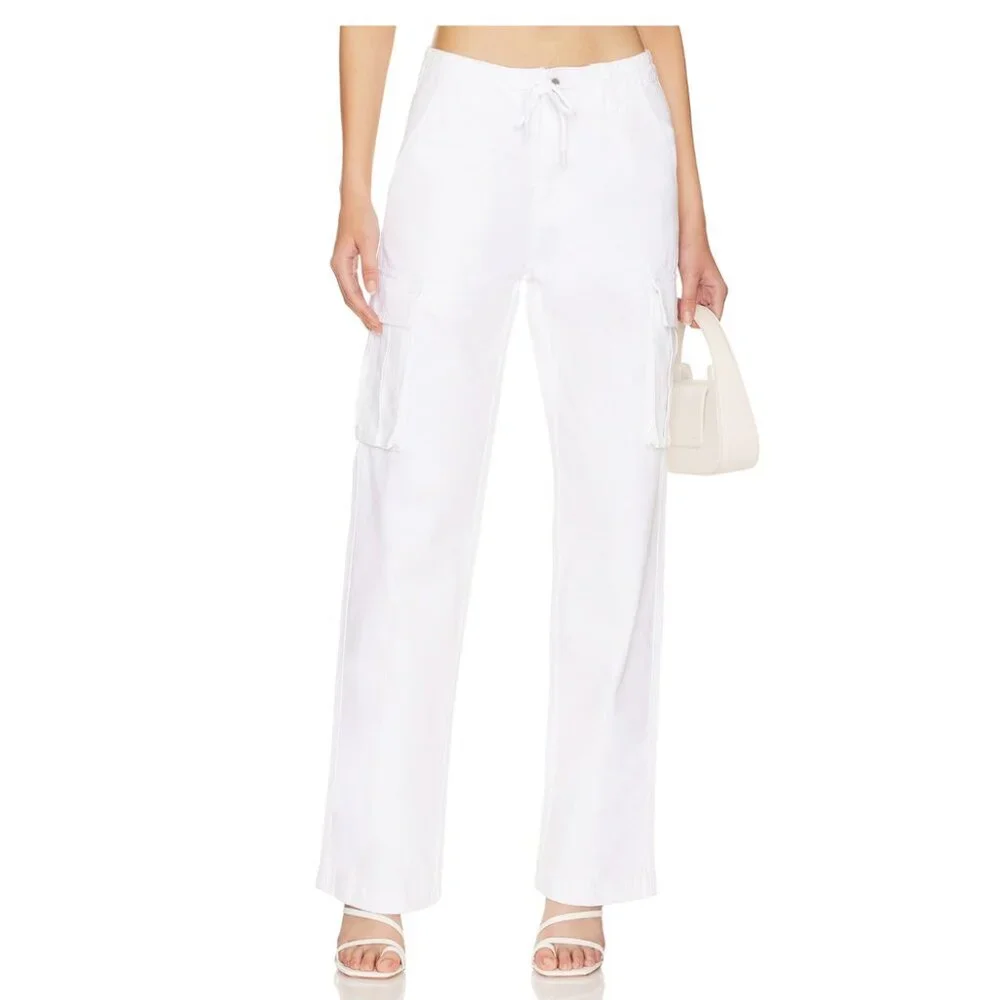 superdown Bobbi Cargo Pant in White Size Medium